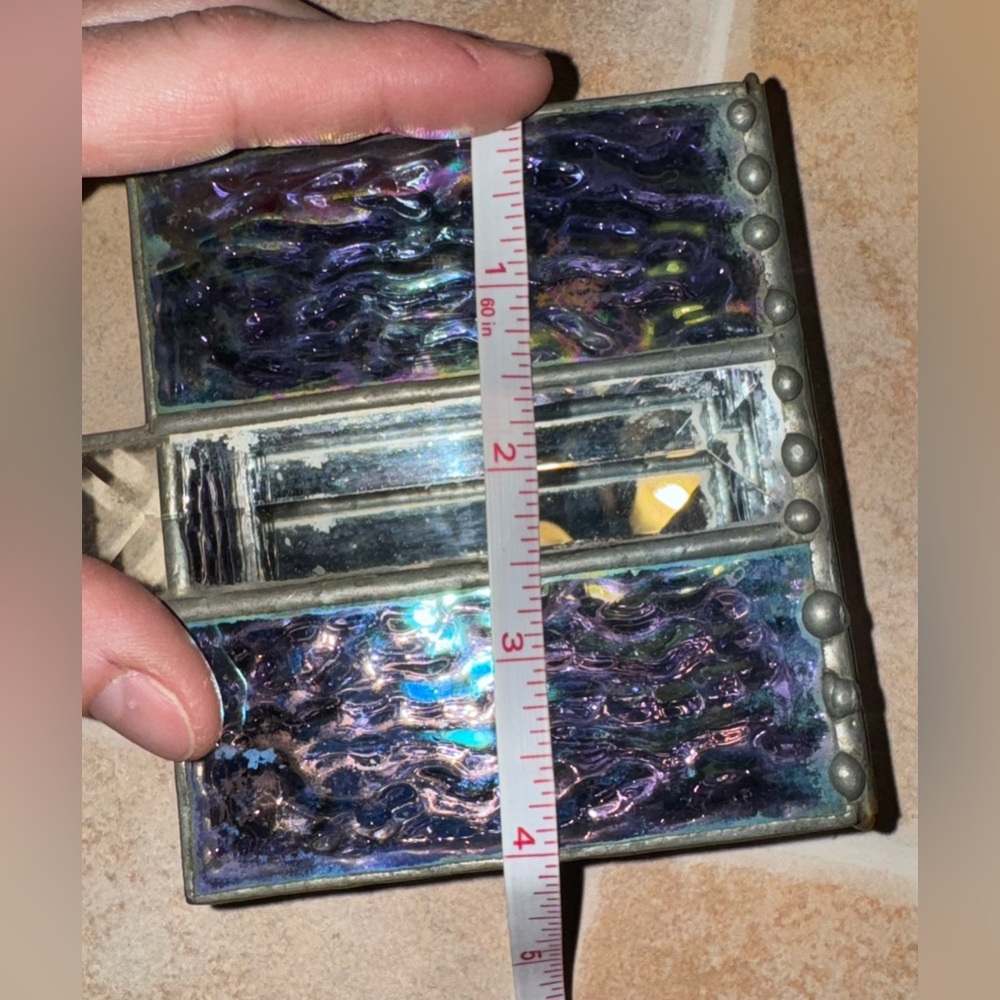 Iridescent Stained Glass Trinket Box✨ - Picture 8 of 16